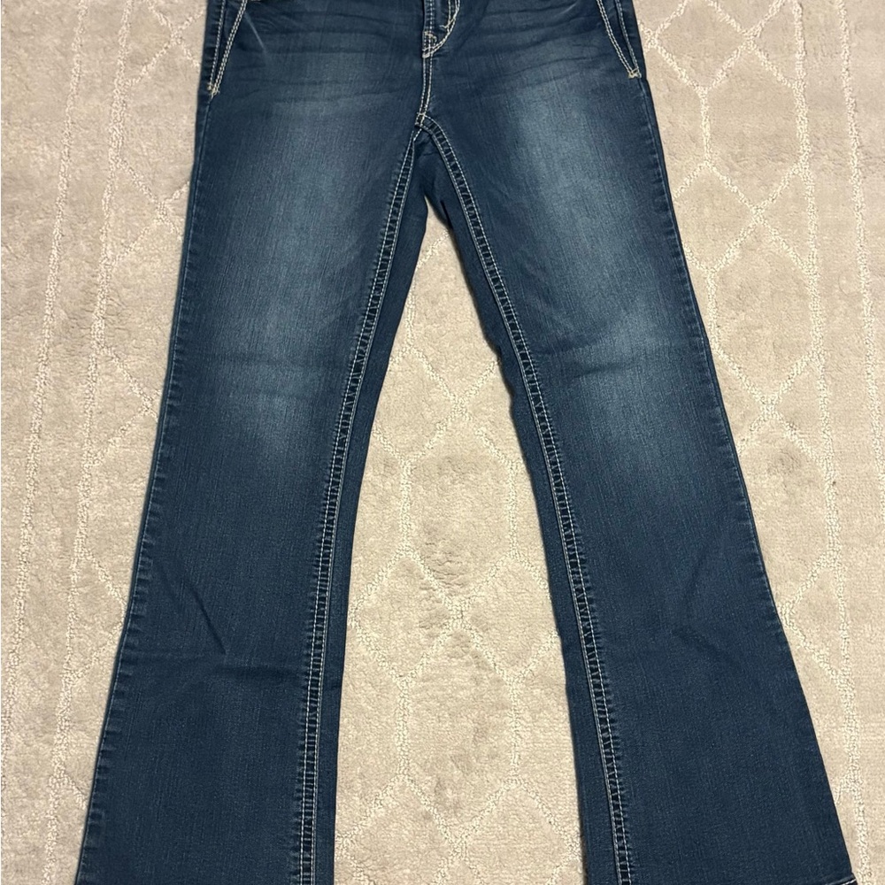 Wallflower Blue Flare Wide Leg Jeans